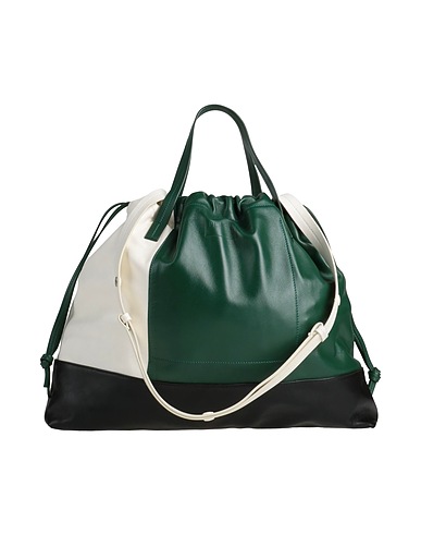 PLAN C Borsa a mano Verde Pelle di vitello