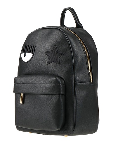 CHIARA FERRAGNI Rucksäcke Schwarz 100% Polyester, Polyurethan Beschichtet