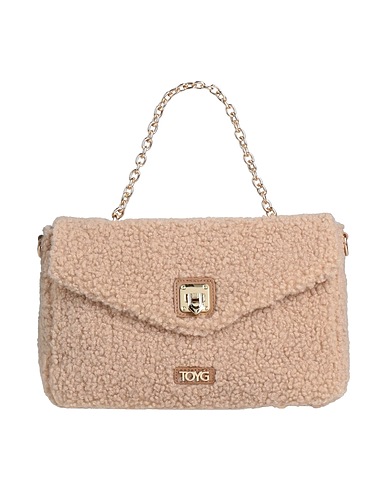 TOY G. Handbag Light brown 90% Polyester, 10% Polyurethane