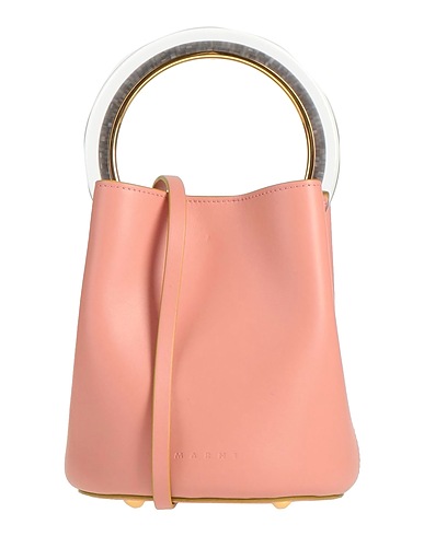 MARNI Handbag Pink 70% Cotton, 15% Brass, 15% Plexiglas®