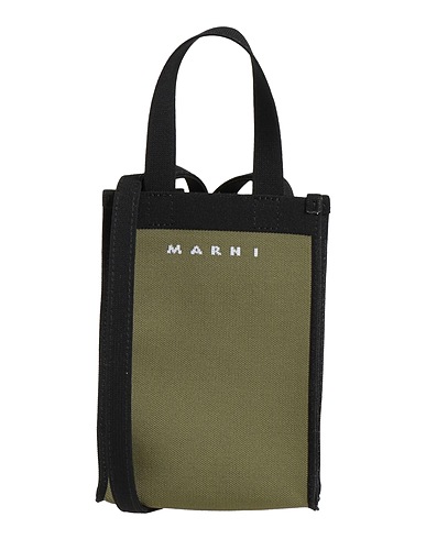 MARNI Cross-body bags Military green 100% Polyester, Zinc, Aluminum, Copper