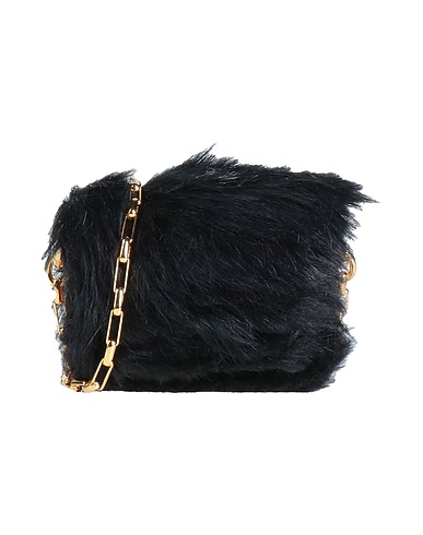 MARNI Borsa a tracolla Nero 50% Modal, 34% Acrilico, 16% Poliestere, Pelle