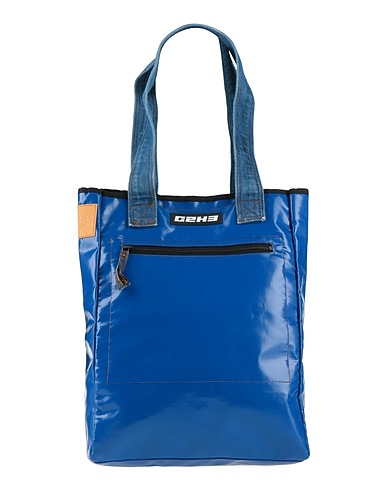 (+) PEOPLE Handbag Blue 100% PVC - Polyvinyl chloride, Cotton