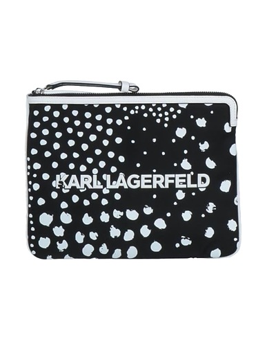 KARL LAGERFELD Handbag Black 65% Bovine leather, 35% Recycled polyamide