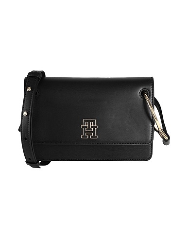 TOMMY HILFIGER Umhängetasche Schwarz 100% Polyurethan