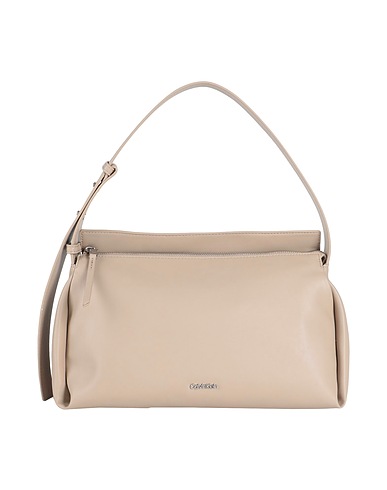 CALVIN KLEIN Handtasche Beige 51% Recyceltes Polyester, 49% Polyurethan