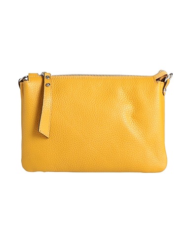 GIANNI NOTARO Handbag Mustard Soft Leather