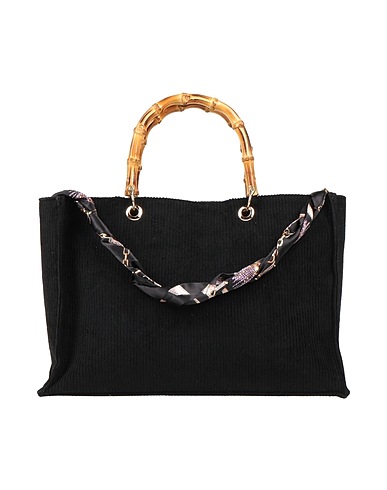 MIA BAG Borsa a mano Nero 100% Cotone