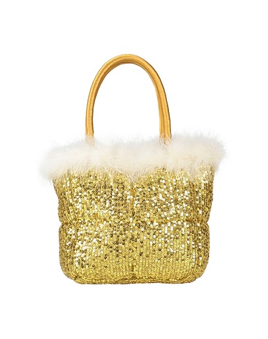 MIA BAG Handbag Lime green 97% Polyester, 3% Elastane