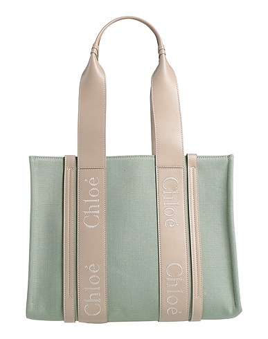 CHLOÉ Shoulder bag 100% Linen, Calfskin