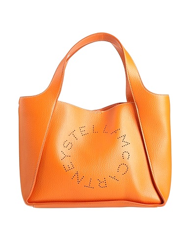 STELLA McCARTNEY Handbag Orange 67% Polyurethane, 33% Polyamide