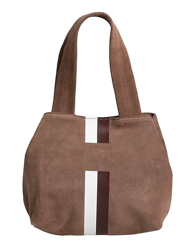 MIA BAG Handbag Brown 100% Leather