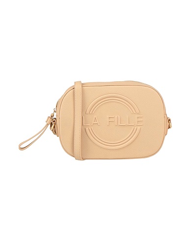 LA FILLE des FLEURS Borsa a tracolla Beige 100% Poliuretano