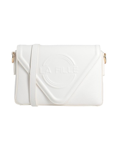 LA FILLE des FLEURS Across-body bag White Textile fibres