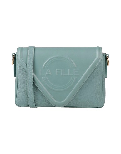 LA FILLE des FLEURS Sac bandoulière Vert sauge Fibres textiles