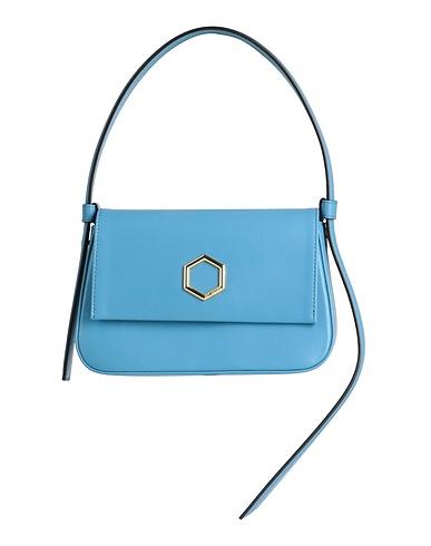 HIBOURAMA Handbag Pastel blue Soft Leather