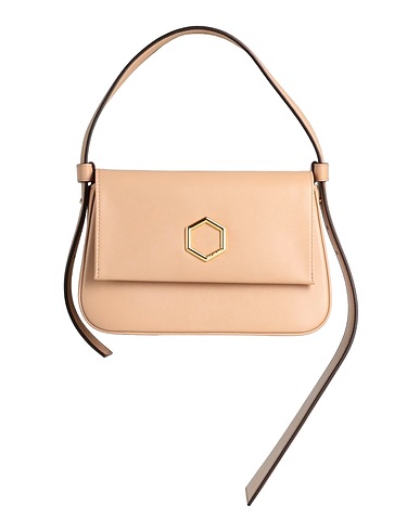 HIBOURAMA Handbag Camel Soft Leather