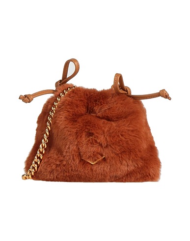 HIBOURAMA Across-body bag Brown Textile fibres