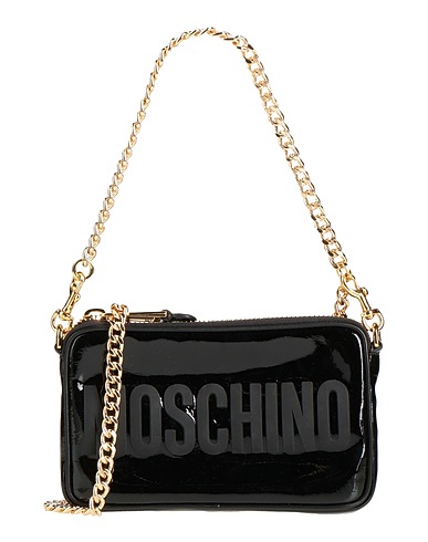MOSCHINO Handbag Black Soft Leather