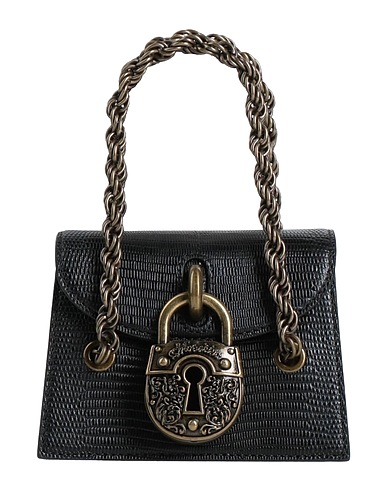 MOSCHINO Handbag Black Soft Leather