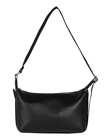 CALVIN KLEIN JEANS Shoulder bag Black 51% Polyester, 49% Polyurethane
