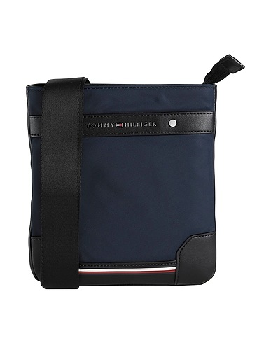 TOMMY HILFIGER Borsa a tracolla Blu navy 85% Poliestere, 15% Poliuretano