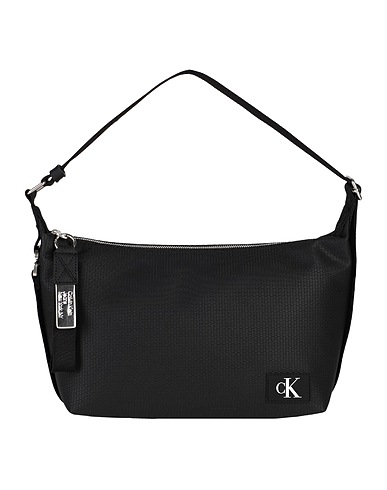 CALVIN KLEIN JEANS Schultertasche Schwarz 51% Recyceltes Polyester, 49% Polyurethan