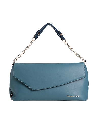 MANILA GRACE Handbag Slate blue 100% Polyurethane