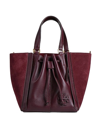 TORY BURCH Handbag Burgundy Leather