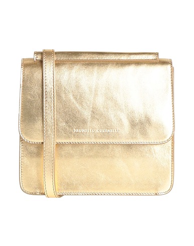 BRUNELLO CUCINELLI Across-body bag Gold 100% Soft Leather
