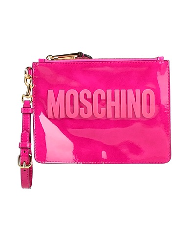 MOSCHINO Handbag Fuchsia Leather