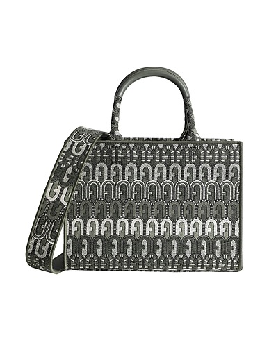 FURLA Handtasche FURLA OPPORTUNITY S TOTE
 Militärgrün 46% Baumwolle, 42% Polyester, 8% Leder, 4% Andere Fasern