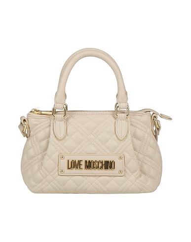 LOVE MOSCHINO Handbag Off white 100% Polyurethane