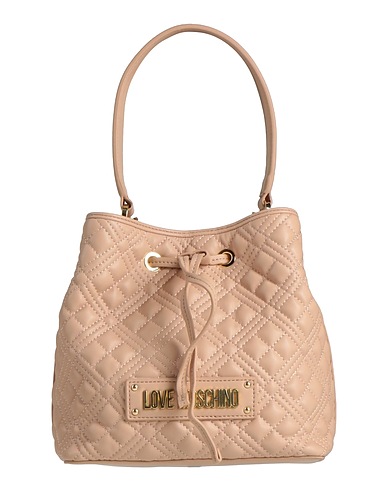 LOVE MOSCHINO Borsa a mano Cipria 100% Poliuretano