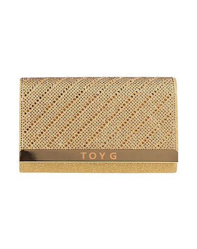 TOY G. Handbag Gold 100% Polyester