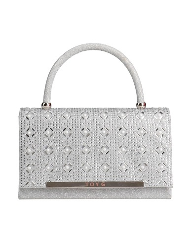 TOY G. Borsa a mano Argento 100% Poliestere