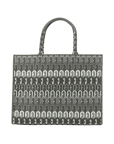 FURLA Handbag FURLA OPPORTUNITY L TOTE
 Military green 58% Cotton, 27% Polyester, 10% Leather, 5% Stipa tenacissima