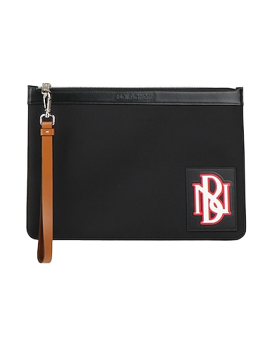 NEIL BARRETT Handbag Black Textile fibers