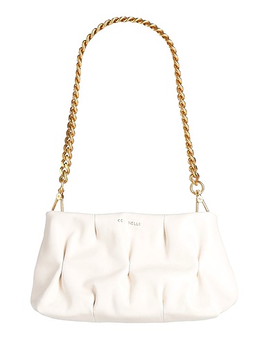 COCCINELLE Borsa a mano Off white Pelle