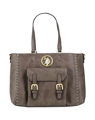 U.S.POLO ASSN. Borsa a mano Tortora 100% Poliuretano