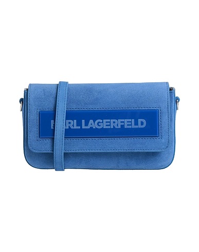 KARL LAGERFELD Borsa a tracolla ICON K SM FLAP SHB SUEDE
 Blu china 86% Pelle di bovino, 10% Pelle riciclata, 2% Poliestere, 2% Poliuretano