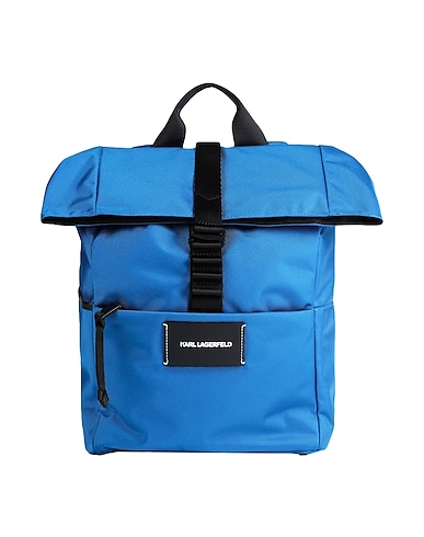 KARL LAGERFELD Rucksacks K/HOOK BACKPACK
 Azure 80% Recycled polyamide, 10% Soft Leather, 10% Polyester