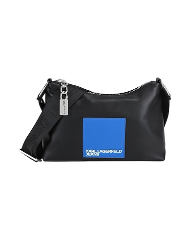 KARL LAGERFELD JEANS Сумка на длинном ремешке TECH LEATHER SM HOBO
 Чёрный 52% Переработанный полиуретан, 38% Полиуретан, 10% Переработанный полиэстер