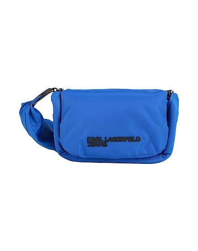 KARL LAGERFELD JEANS Across-body bag PADDED NYLON POUCHETTE
 Bright blue 100% Polyester