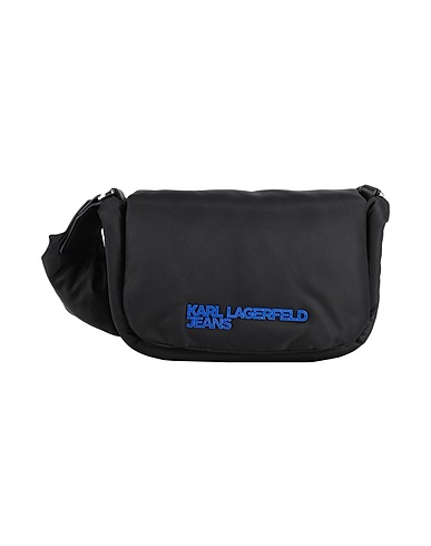KARL LAGERFELD JEANS Across-body bag PADDED NYLON POUCHETTE
 Black 100% Polyester