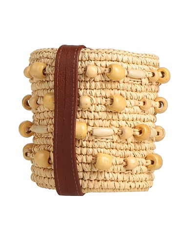 SENSI STUDIO Cross-body bags Beige 100% Straw