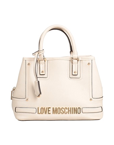 LOVE MOSCHINO Handbag Ivory Polyurethane