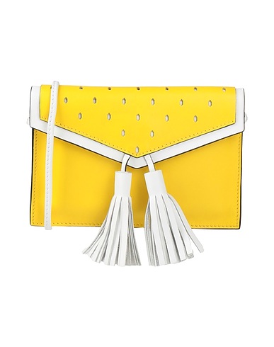 RED(V) Across-body bag Yellow Soft Leather