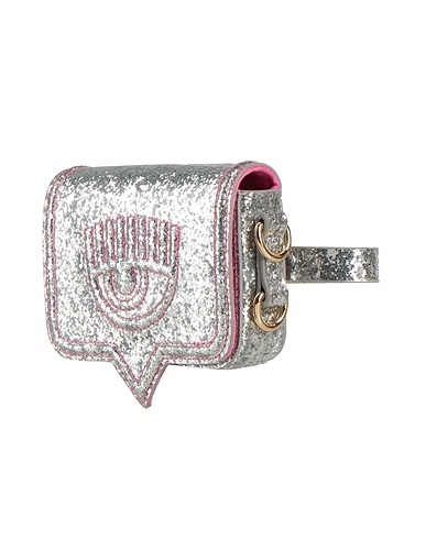 CHIARA FERRAGNI Belt Bags Silver 70% Polyester, 30% Polyurethane, Polyurethane resin