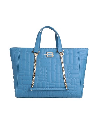 BALDININI Handbag Light blue 80% Calfskin, 20% PVC - Polyvinyl chloride